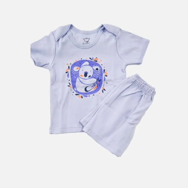 Infants Violet T-shirt and Shorts Set